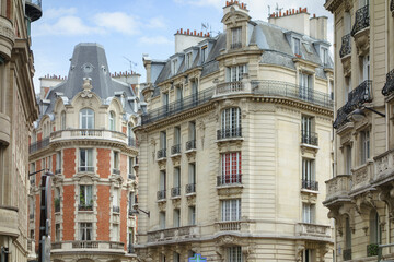 Typical Charming Parisian Facades, Paris, May 2014