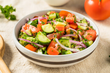 Homemade Cucumber Mediterranean Salad