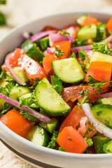 Homemade Cucumber Mediterranean Salad