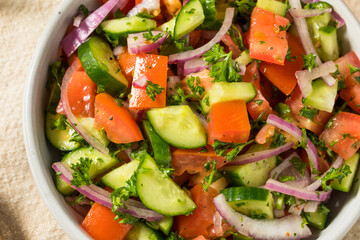 Homemade Cucumber Mediterranean Salad