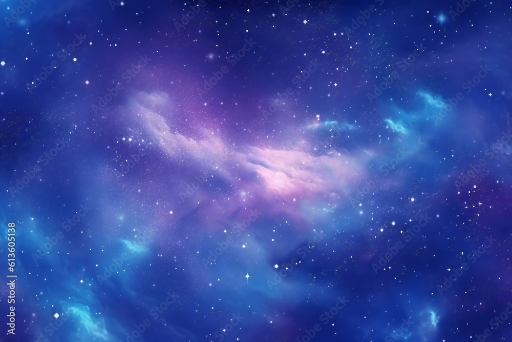 Wall mural space background with stardust and shining stars. realistic colorful cosmos with nebula and milky wa