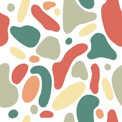 Geometry colors shape blot simple modern pattern