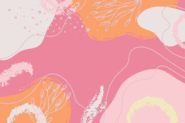 Abstract trendy artistic background template