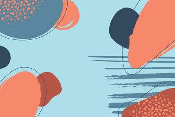 Abstract trendy artistic background template