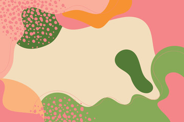 Abstract trendy artistic background template