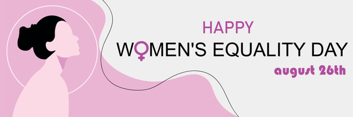 Banner for Happy Women's Equality Day