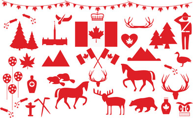 Canadian symbol vector