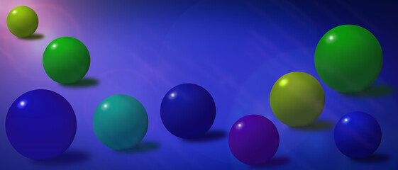 Colorful balloons. Many colorful balloons on a blue background.