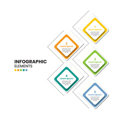 5 business Steps infographic template design