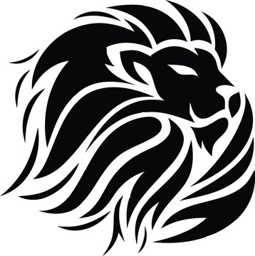 Lion face logo icon