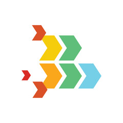 Abstract Colorful Cube Tech Logo Design. Modern Logo Design Usable For Modern Shield Logo Design.
