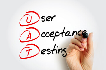 UAT - User Acceptance Testing is defined as testing the software by the user or client to determine...