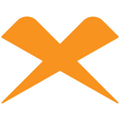 orange cross icon