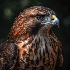 Red-tailed Hawk.  Generative AI.