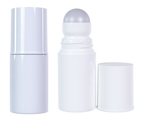 A striking photo showcasing a 3D mockup of a deodorant bottle