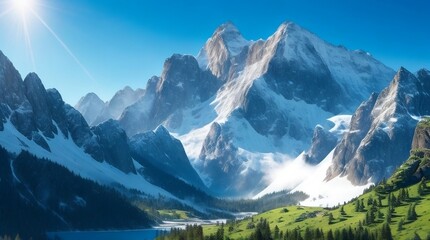 swiss mountains landscape