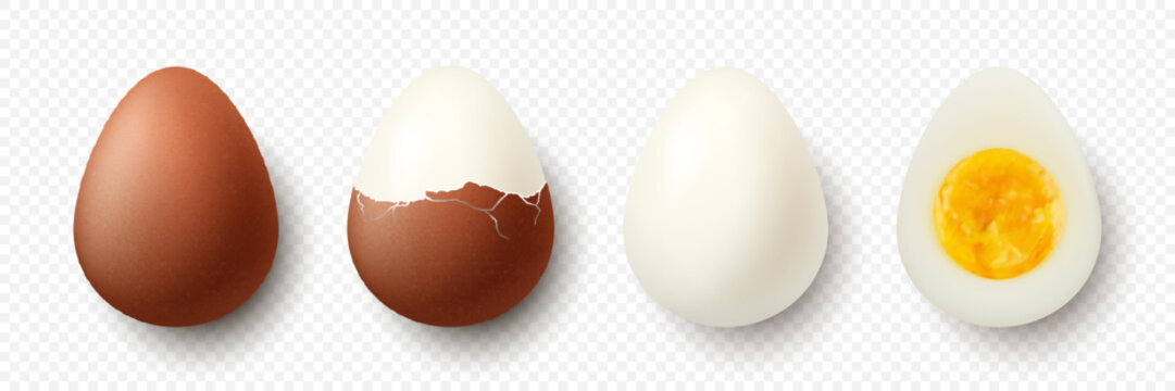 Boiled Eggs PNG Picture, Realistic Food Boiled Eggs, Boiled Eggs, Cracked  Egg, Egg PNG Image For Free Download