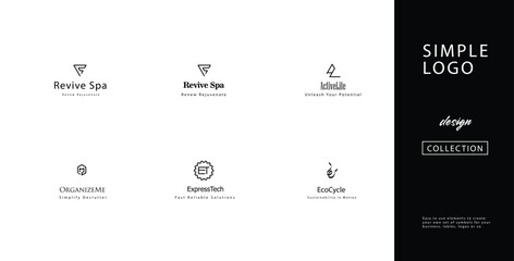 Simple, Minimalist Logo Design: Hand-Drawn Original Symbols and Signs for Business Branding - Vector Logo Pack and Logo Set