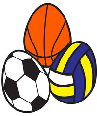 Sports Soccer Athletic Basketball Volleyball Easter Eggs