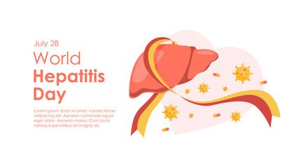 world hepatitis day banner template