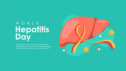 world hepatitis day background template