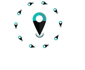 Location, pin, pointer icon map gps pointer mark