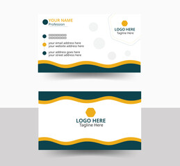 Creative business card design clean professional and modern business card template