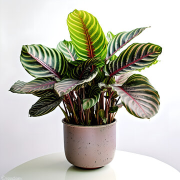 AI generated illustration of prayer plant