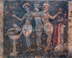 Naklejka premium Ancient ruins in Narlıkuyu town
