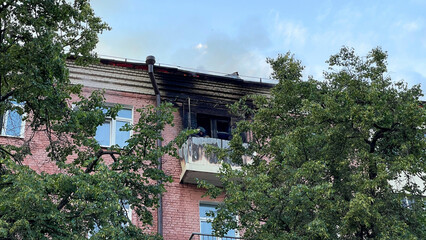 Fire in residential house