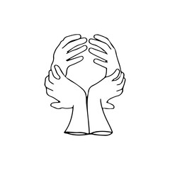 line concept hand illustration vector