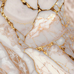 Luxurious Blush & Pastel-Pink Marble Stone Background with Rose Gold Veining  Accents,  Detailed Product Mockup Presentation Backdrop, Natural Realistic Marble Wall