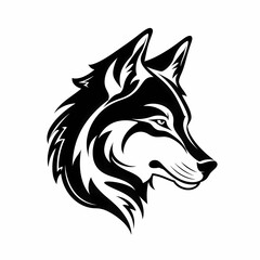 Obraz premium Wolf Logo. Generative AI