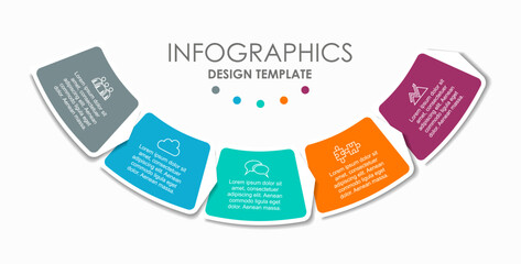 Infographic design template with place for your data. Vector illustration.