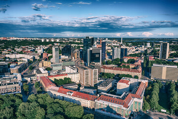 Aerial view of the Tallinn business center