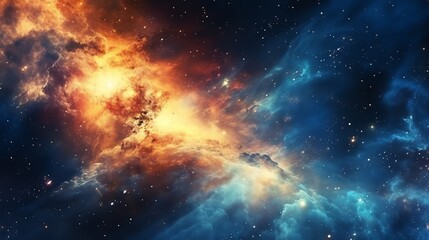 Obraz premium Colorful space galaxy cloud nebula. Stary night cosmos. Universe science astronomy. Supernova background wallpaper