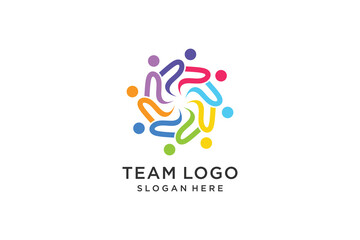 Community logo design with modern creative style