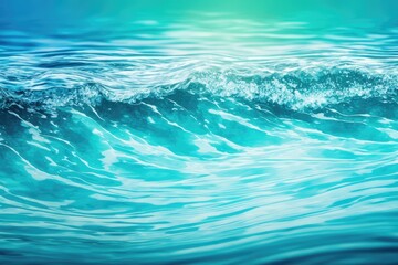 Background with gleaming blue water ripples. Generative AI