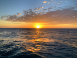 Fototapeta premium sunset over the sea