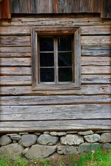 Fototapeta na wymiar Traditional wooden architecture in Luce resort, Slovenia, Europe