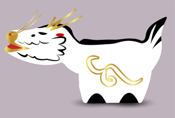 辰　年賀状　干支　背景