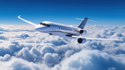 Fototapeta na wymiar Luxury design private jet Generative AI