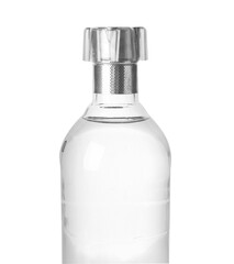 Bottle of vodka isolated on white background