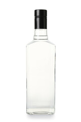 Bottle of vodka isolated on white background