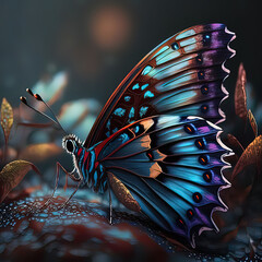 Fototapeta na wymiar Beautiful Butterfly Wallpaper