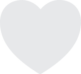 White Heart emoji vector icon. A classic White love heart emoji, used for expressions of love and romance.