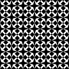 Illustration of geometric  abstract seamless pattern with stars and arrows.  Vector illustration. Print for fabrics, paper, packaging, covers, backgrounds.