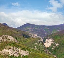Fototapeta na wymiar Summer Crimea Mountain landscape (Ukraine). Great Crimean Canyon