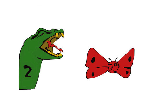 Illustration of  two meanings of frenulum