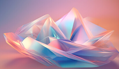 Colorful Pastel Colors Abstract Background Generative by AI